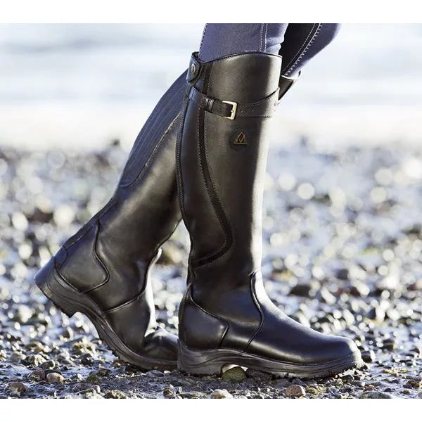Women's Waterproof Knee-High Boots Non-Slip Sole Brown