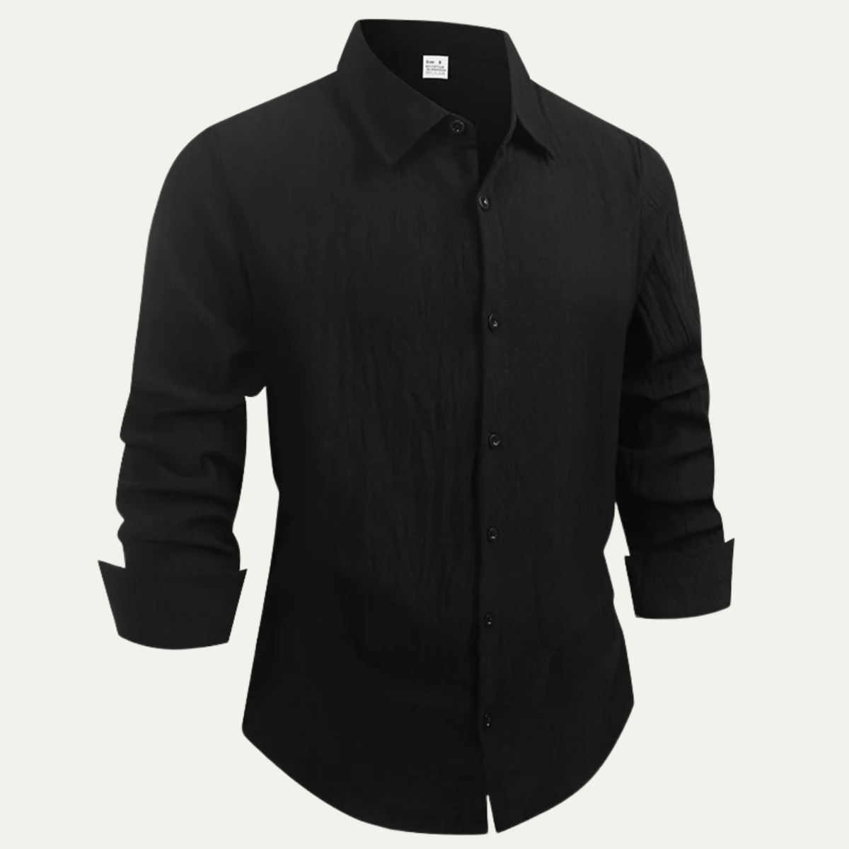 Men's Linen Cotton Casual Dress Shirt