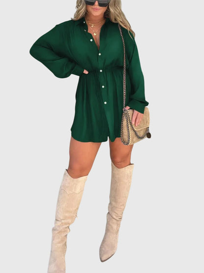 Ladies Classic Front Button Dress Shirt
