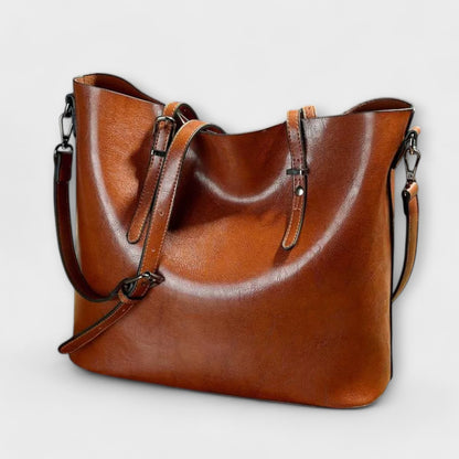 Women's Leather Shoulder Bag - VibreMode