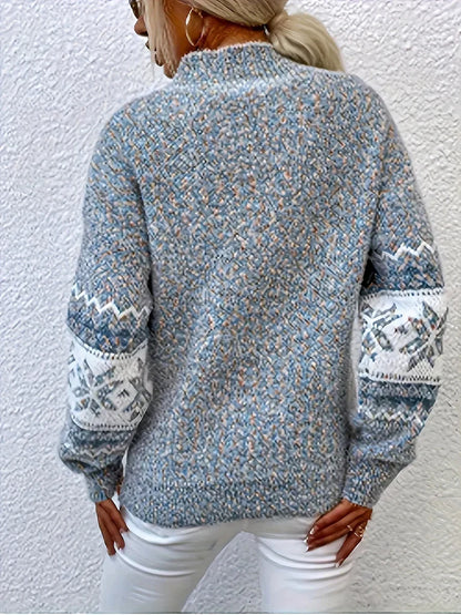 Women's Geometric Pattern Sweater