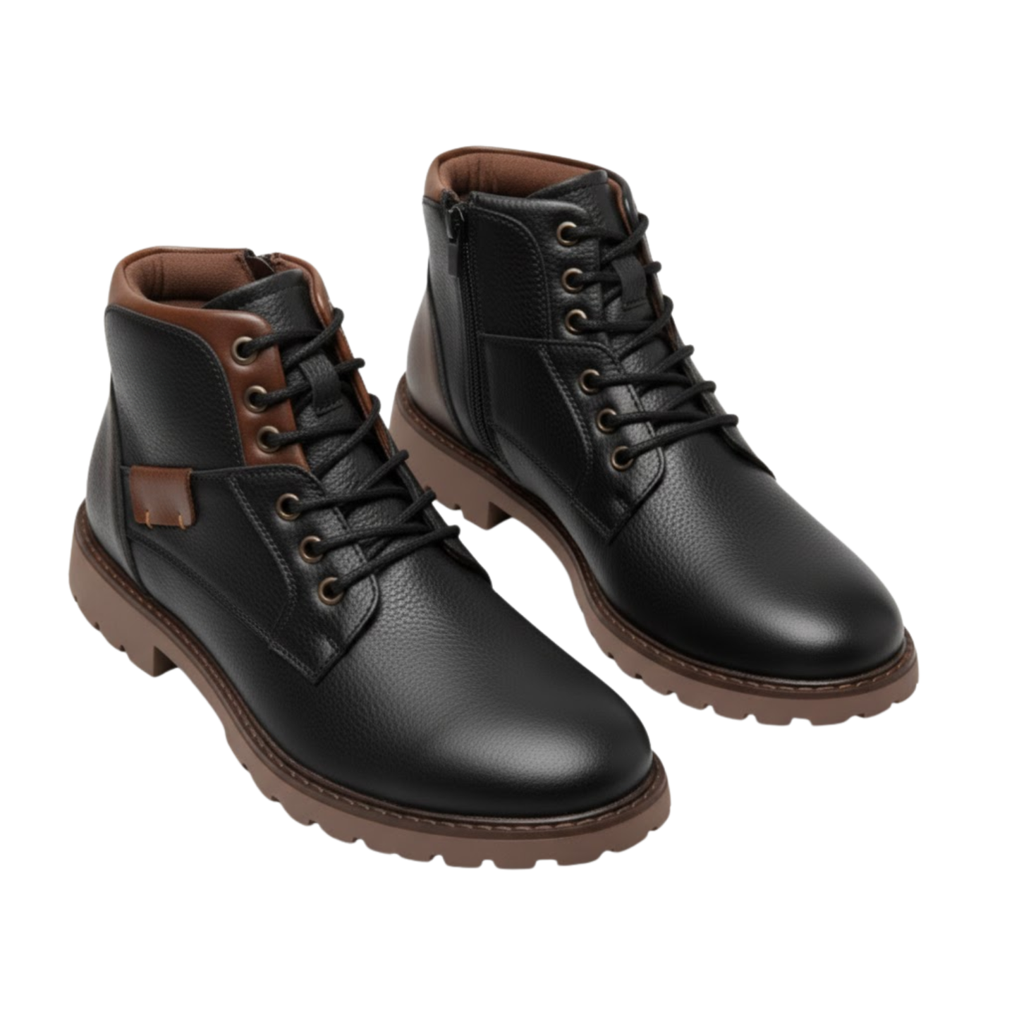 Leather Mens Boots Waterproof Winter Ankle Boots