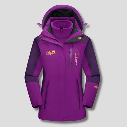 3-In-1 Waterproof Ski Jacket Insulated Winter Coat