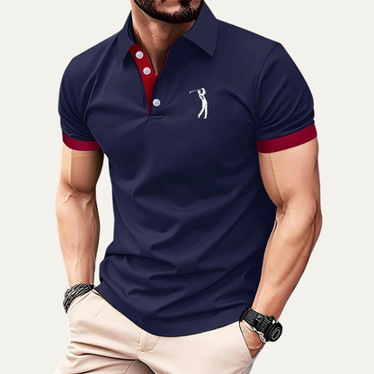 Men's Printed Golf Polo Shirt