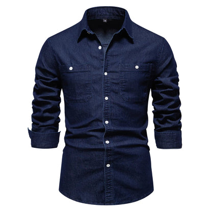Mercer Men's Slim Fit Denim Shirt