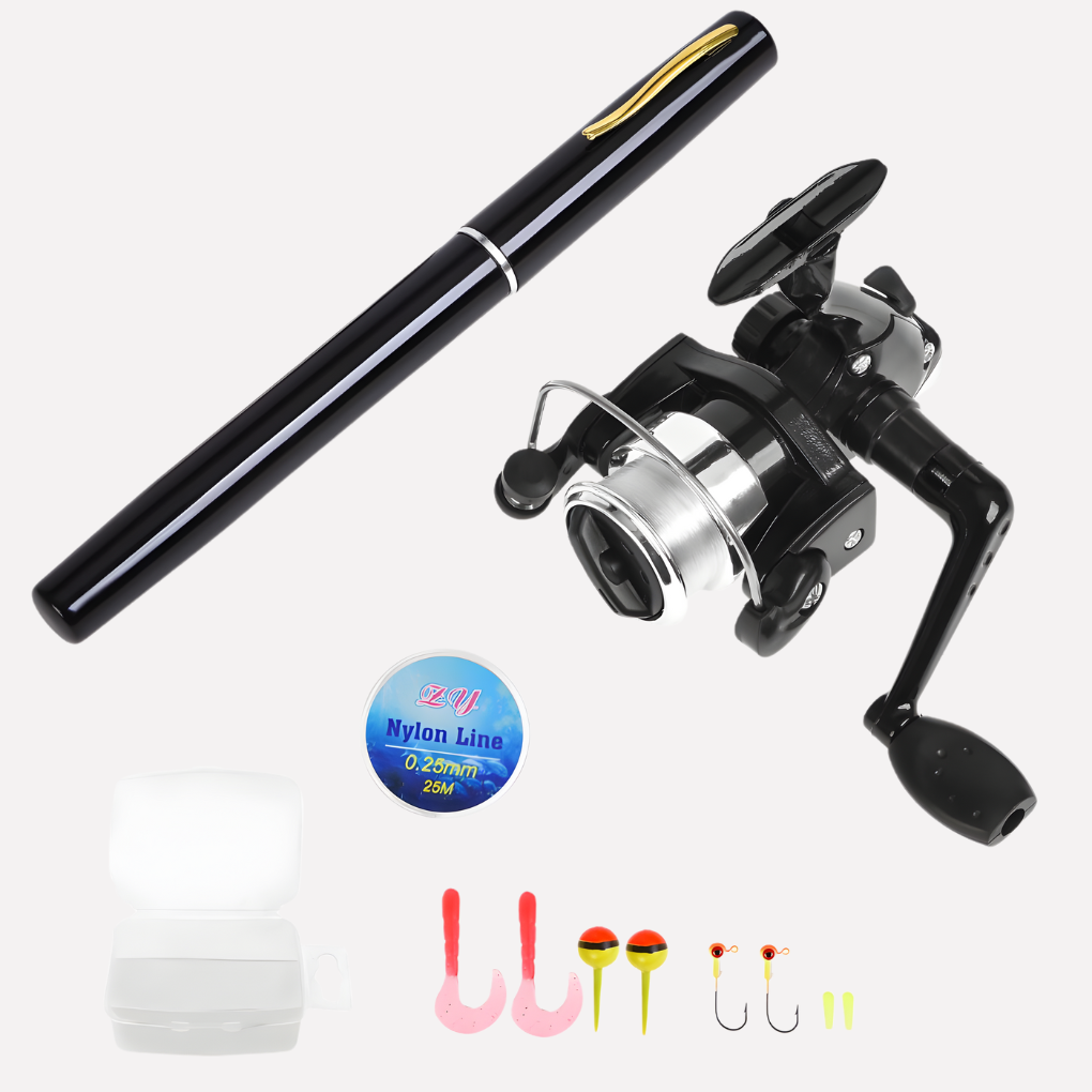 Portable Telescopic Fishing Rod Reel Set Compact - VibreMode