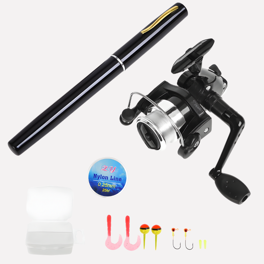 Portable Telescopic Fishing Rod Reel Set Compact - VibreMode