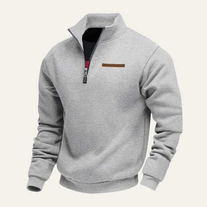 Men's Warm Half Zip Fleece Sweater