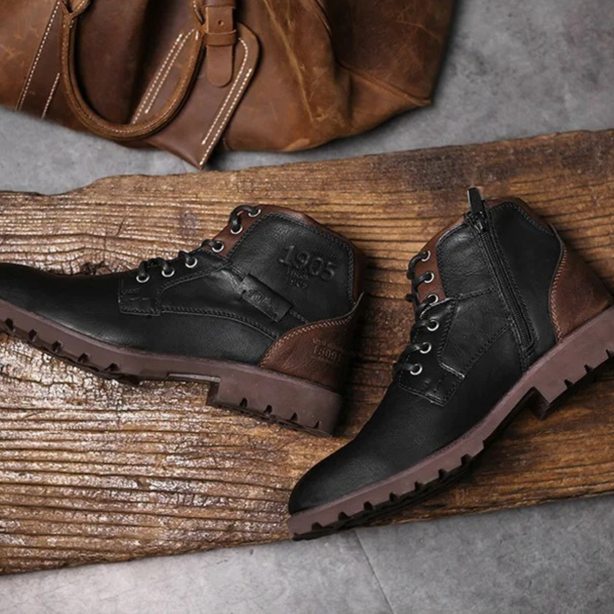 Men's Military Combat Leather Boots