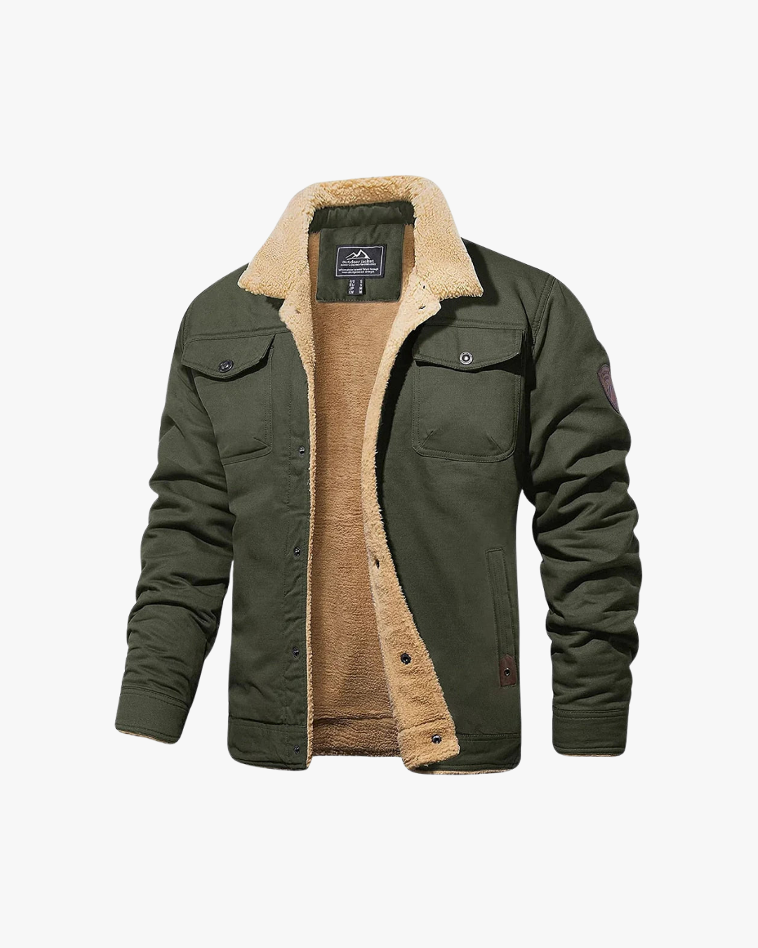 Warm Fleece Lined Mens Bomber Jacket