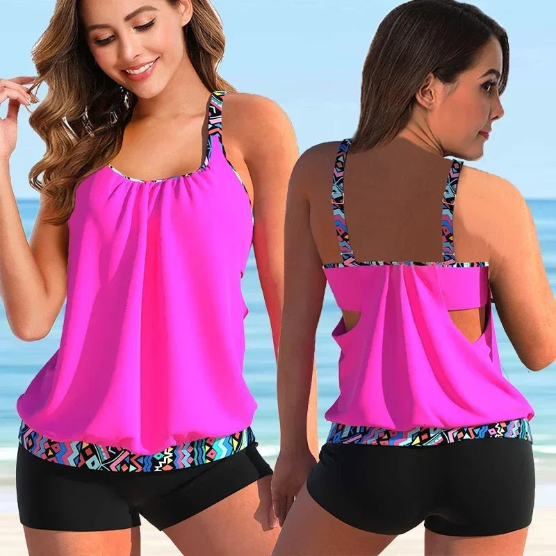 Women's Floral Print Bikini Swimsuit Set