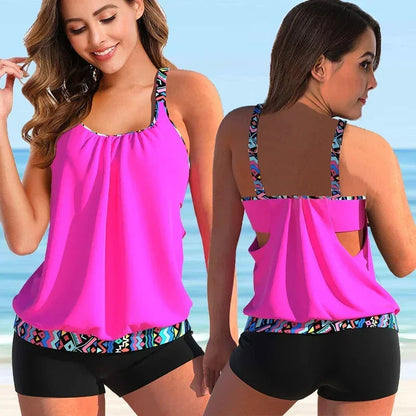 Women's Floral Print Bikini Swimsuit Set