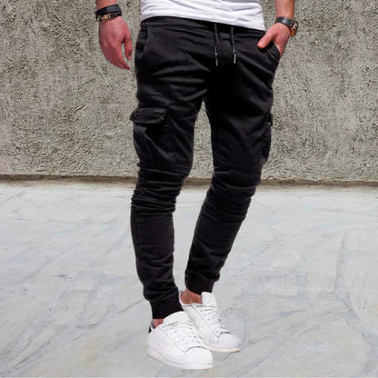 Men's Cargo Pants Flap Pockets Cotton