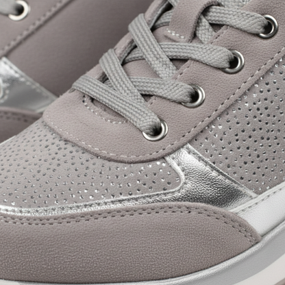 Comfortable Ladies Low Wedge Rubber Sneakers