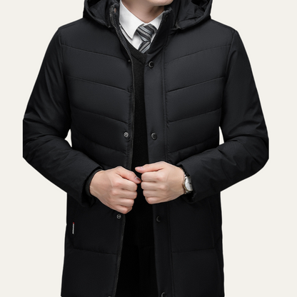 Men's Winter Hooded Puffer Jacket Warm