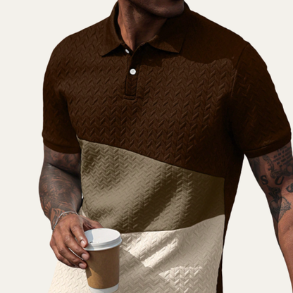 Men's Classic Polo Shirt Textured Summer