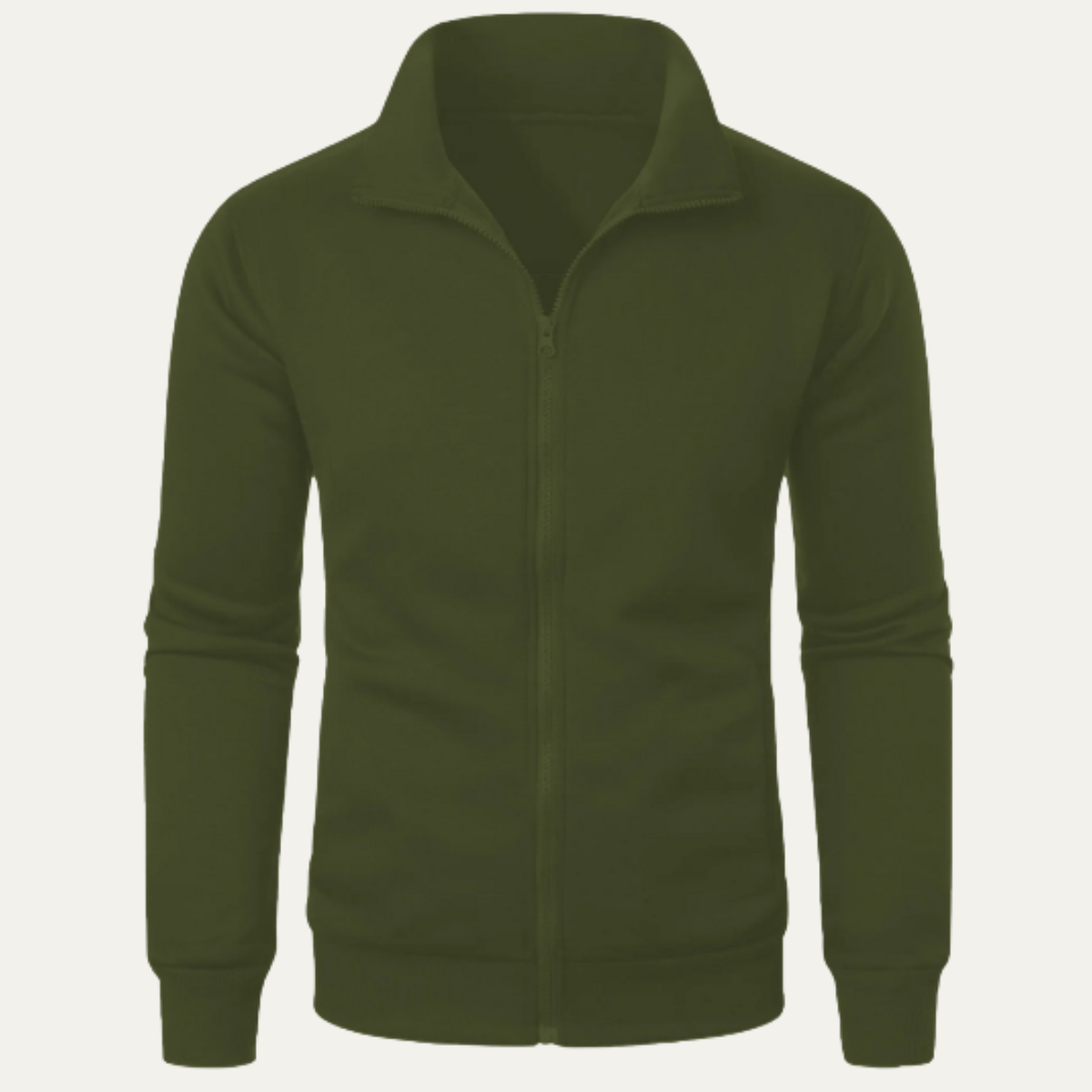 Men's Lightweight Zip Up Jacket Stand Collar Casual