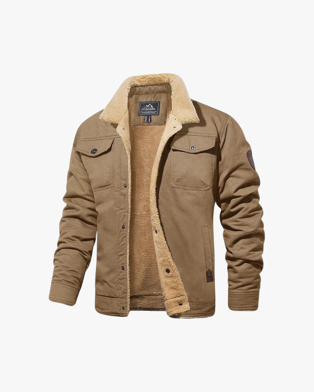 Warm Fleece Lined Mens Bomber Jacket