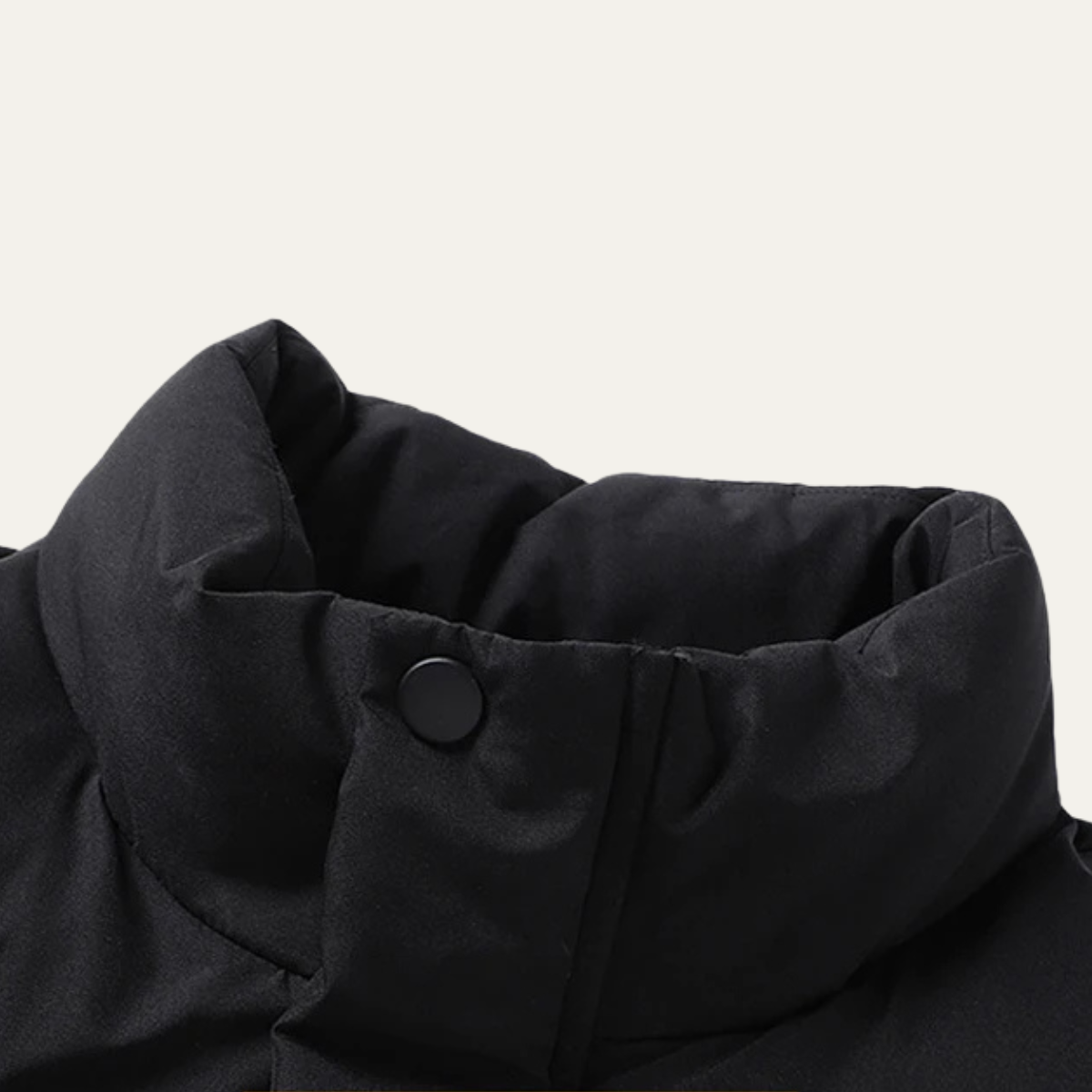 Men's Winter Puffer Jacket Thick Padded Waterproof Black