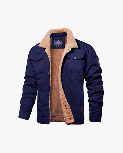 Warm Fleece Lined Mens Bomber Jacket