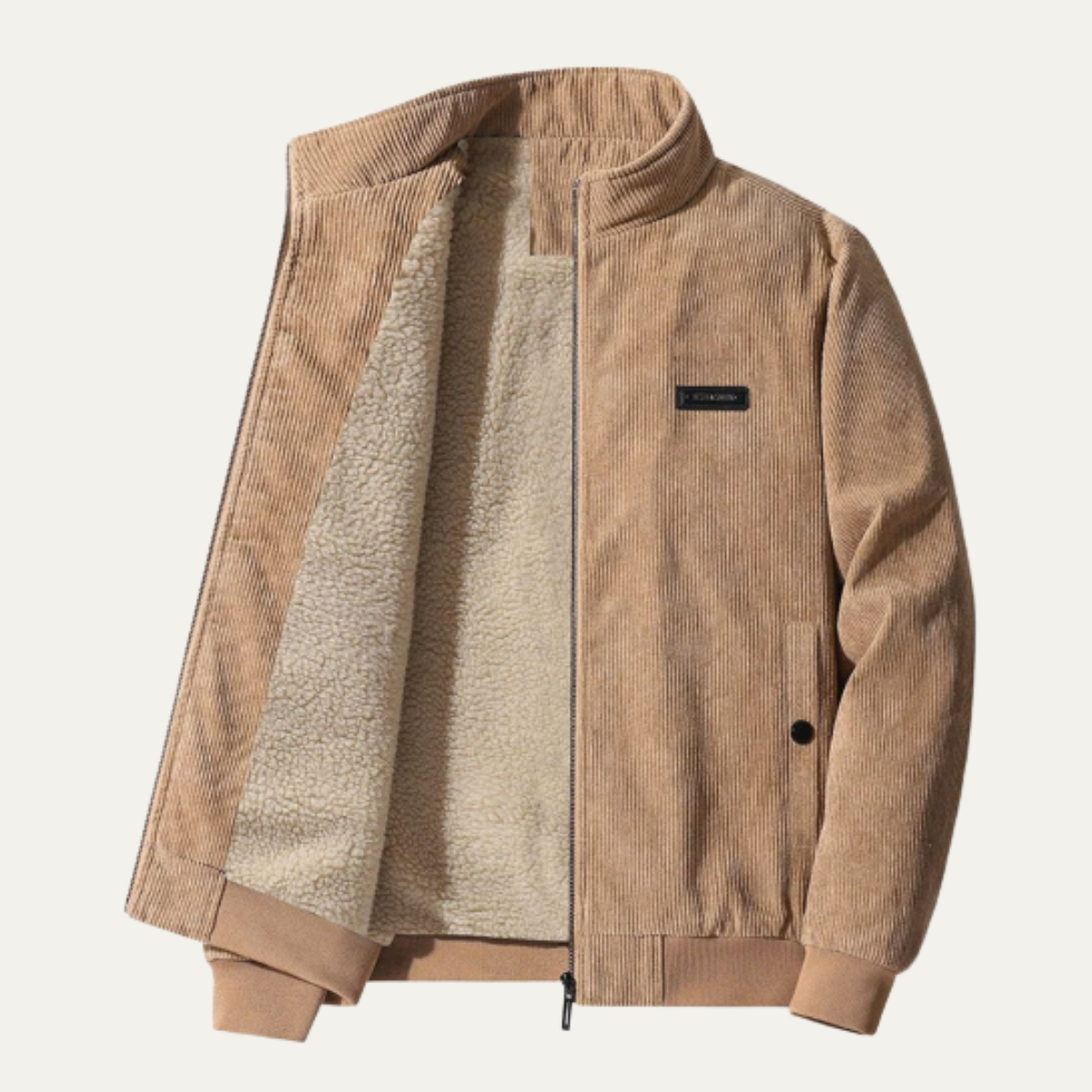 Mens Corduroy Jacket Fleece Lined Modern