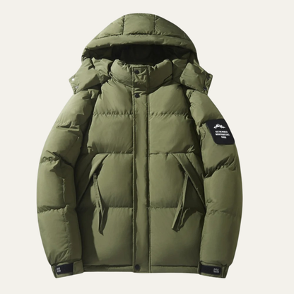 Men's Detachable Hood Jacket Loose Fit