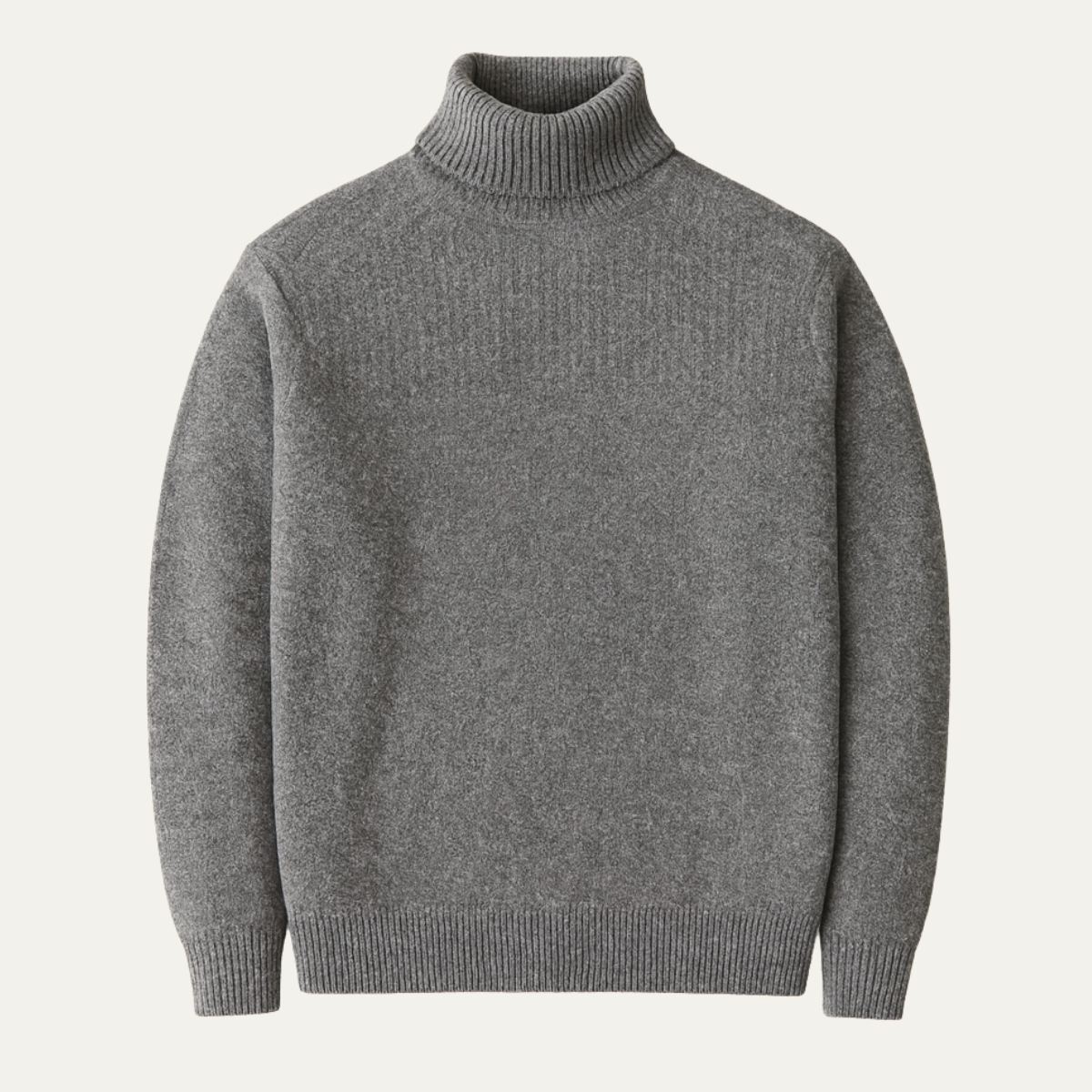 Men's Warm Turtleneck Knit Sweater - VibreMode