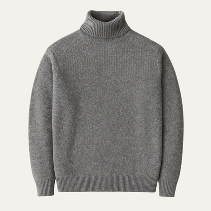 Men's Warm Turtleneck Knit Sweater - VibreMode
