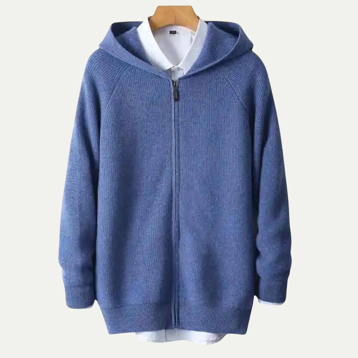 Men's Merino Wool Zipped Sweater Soft