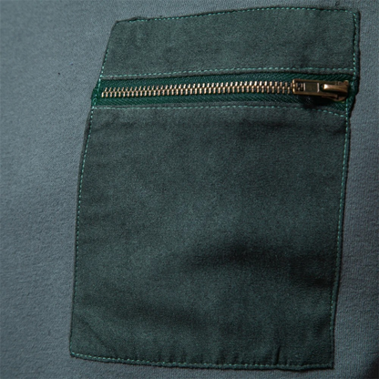 Men's Crew Neck Sweater Chest Pocket