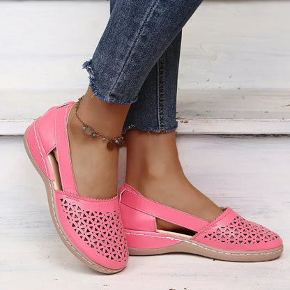 Womens Slip On Wedge Sandals