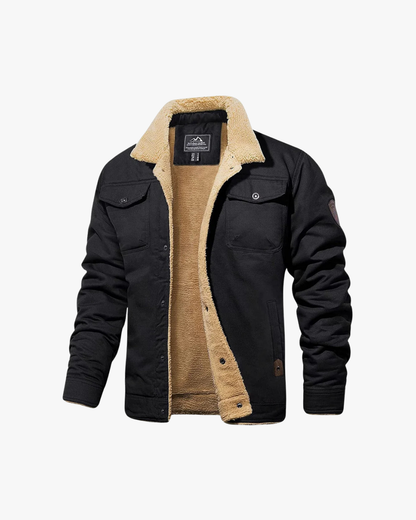 Warm Fleece Lined Mens Bomber Jacket