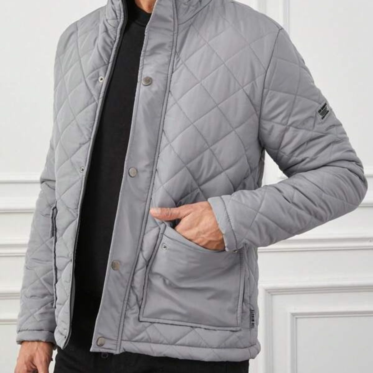 Men's Quilted Field Jacket Black