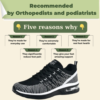 Comfortable Women's Sneakers with Arch Support and Mesh