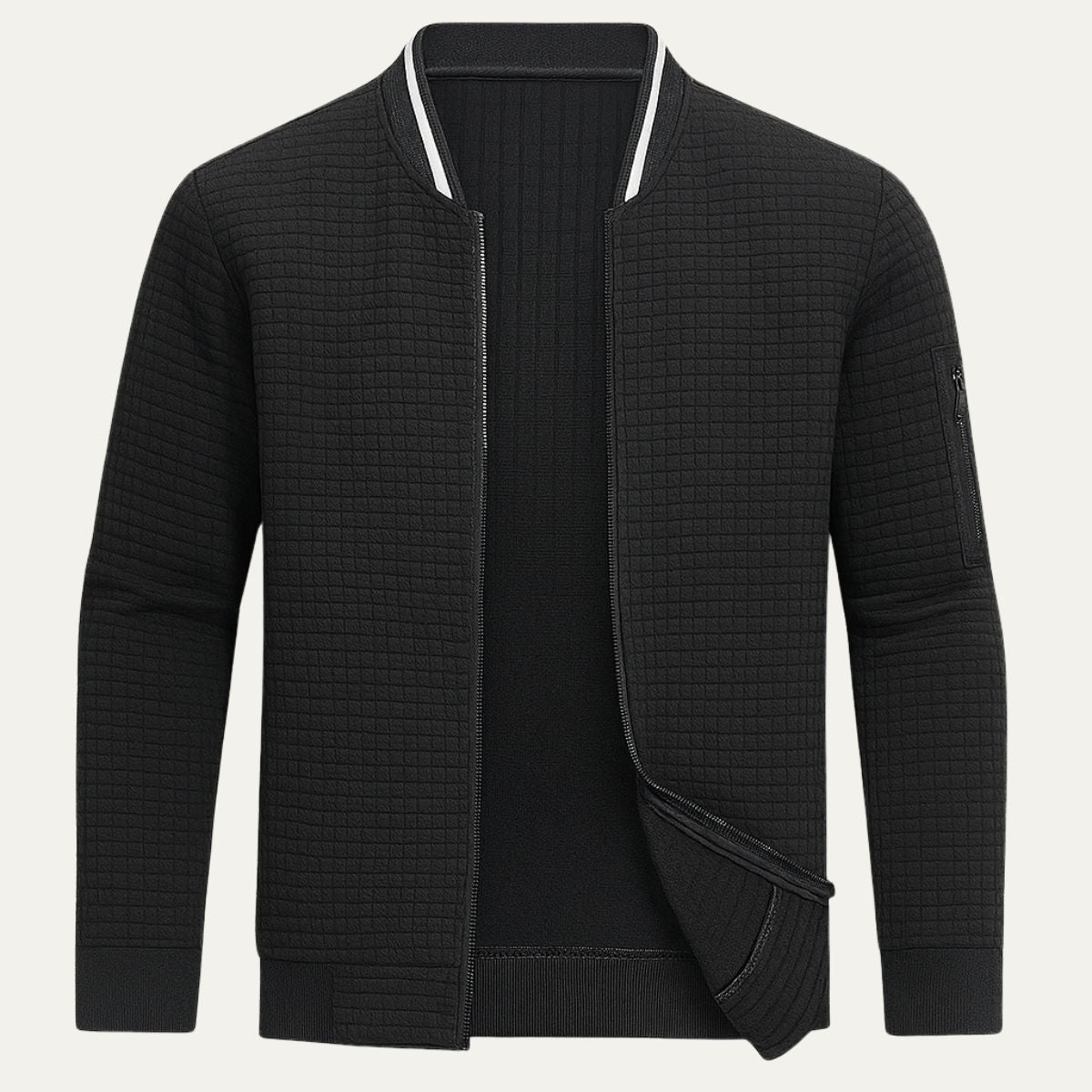 Oakshade Quilted Jacket Casual Zip Up Coat - VibreMode