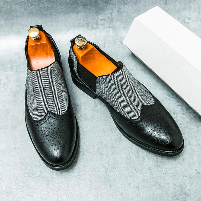 Luxury Italian Leather Slip On Shoes