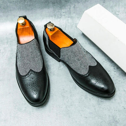 Luxury Italian Leather Slip On Shoes