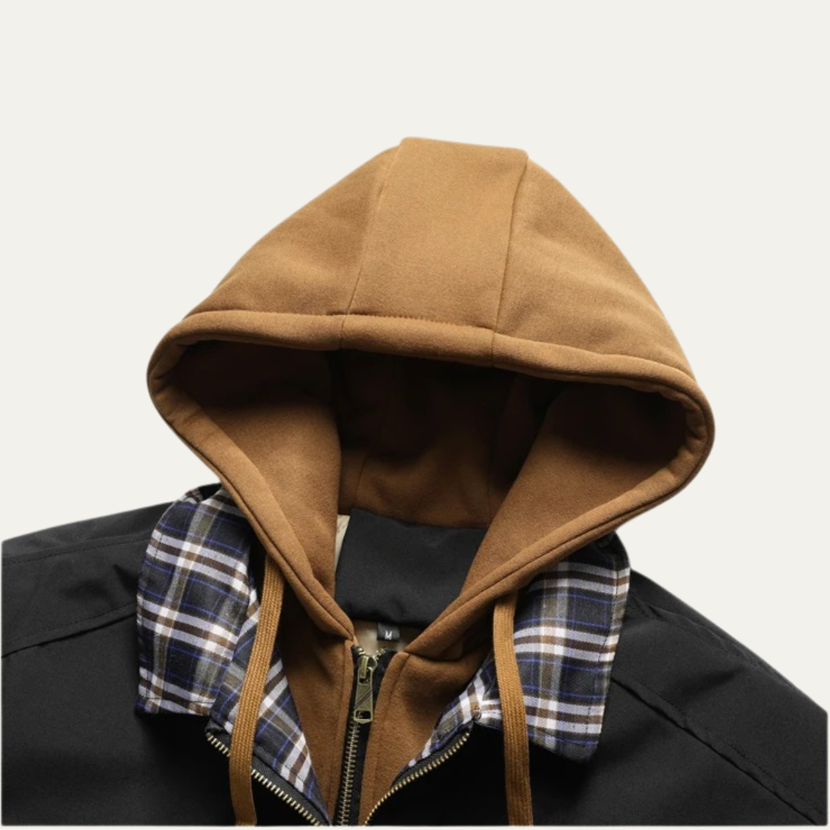 Men's Thick Fleece Bomber Hooded Jacket