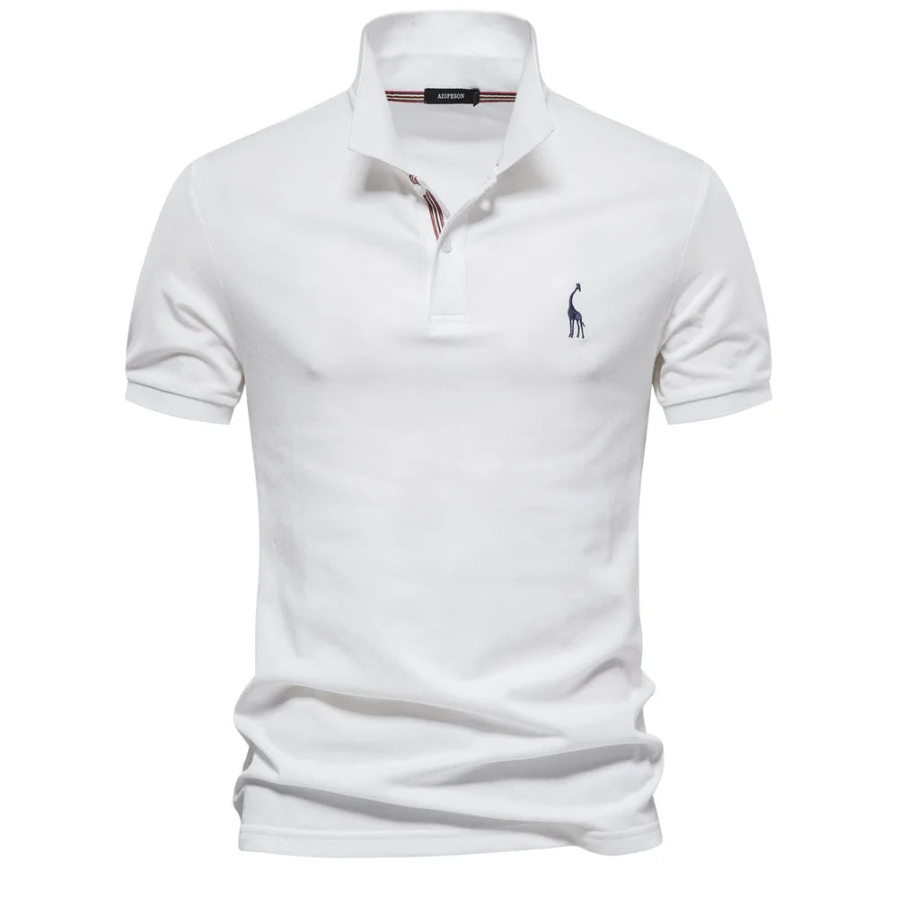 Men's Embroidered Polo Classic Timeless Style