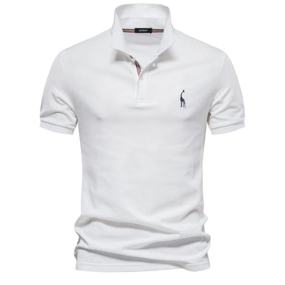 Men's Embroidered Polo Classic Timeless Style