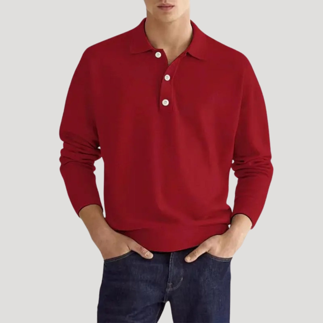 Men's Classic Spring Polo Sweater