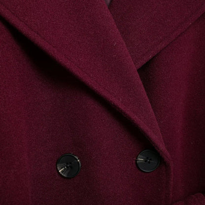 Women's Long Double Breasted Belted Coat