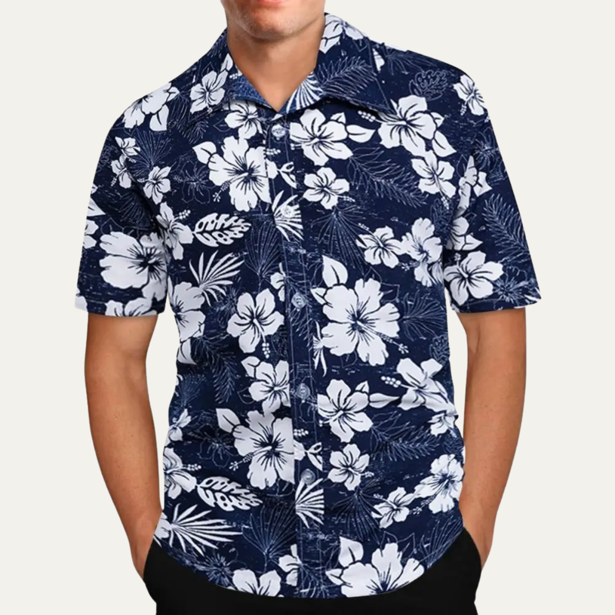 Men's Hawaiian Shirt Tropical Print Lightweight Coconut Design