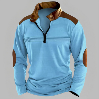 Contrast Color Male Sweatshirt Jacket