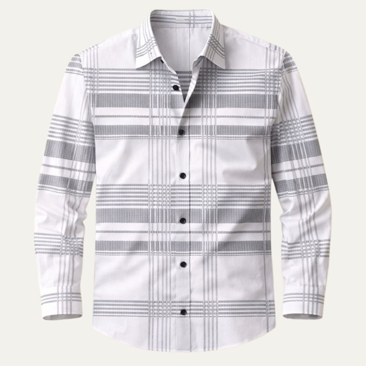 Men's Plaid Button Down Shirt - VibreMode