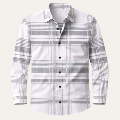 Men's Plaid Button Down Shirt - VibreMode