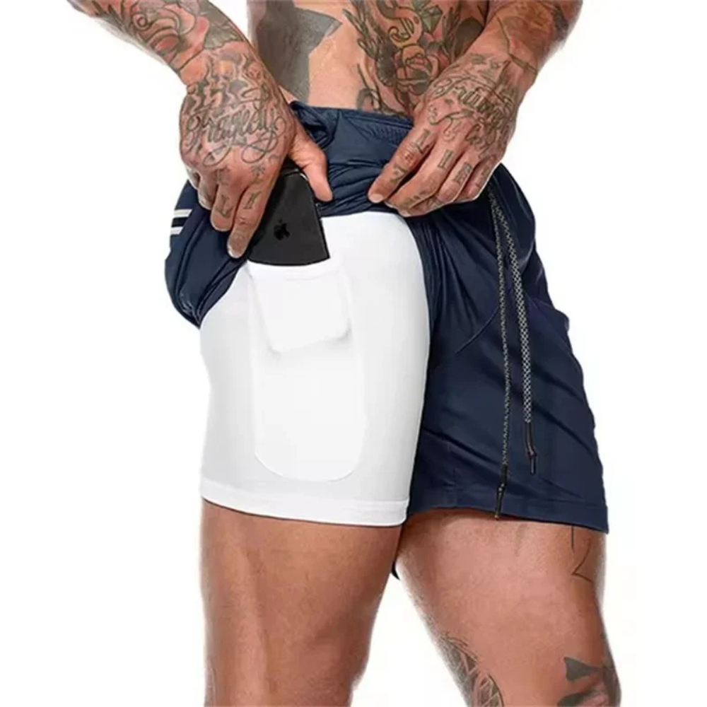 Men's Sport Shorts Athletic 2-In-1