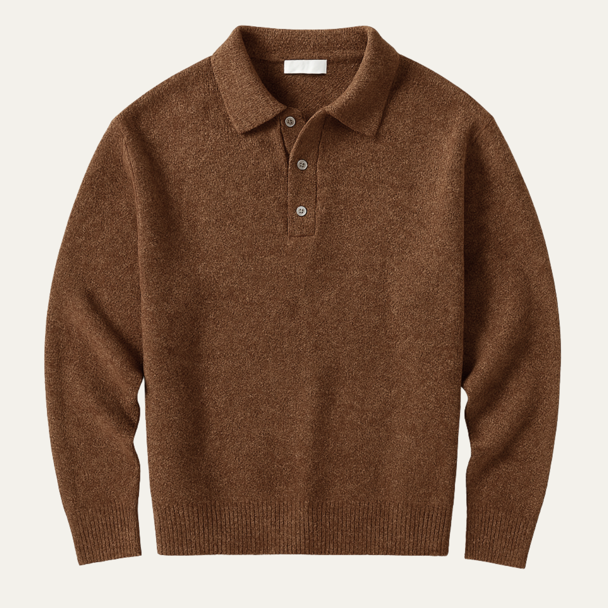 Men's Soft Knit Polo Sweater - VibreMode