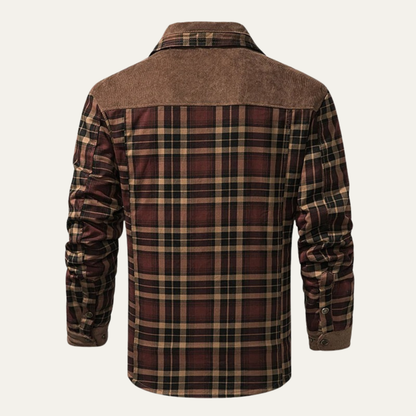 Men's Fleece Lined Flannel Jacket Plaid
