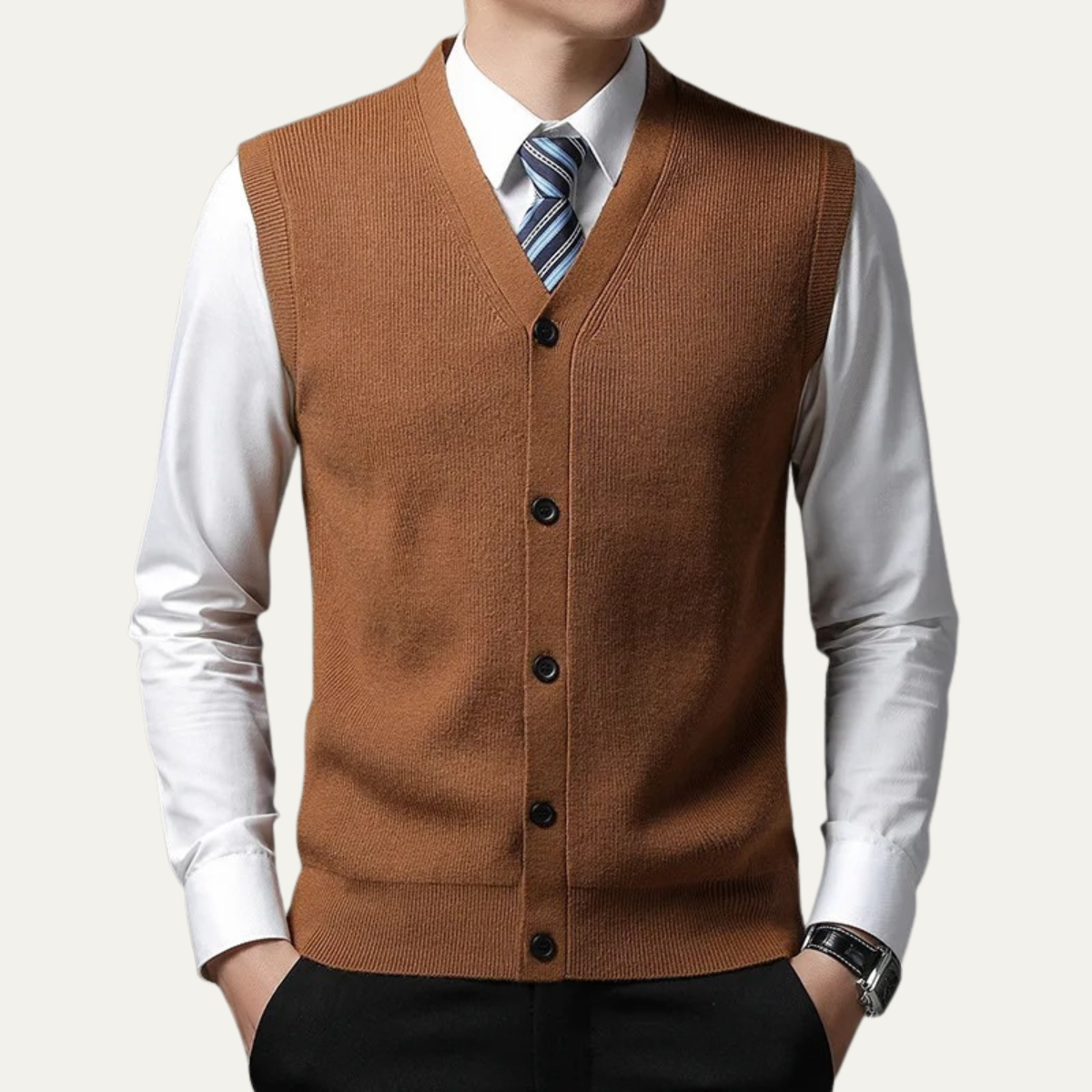Men's Smart Knit Waistcoat